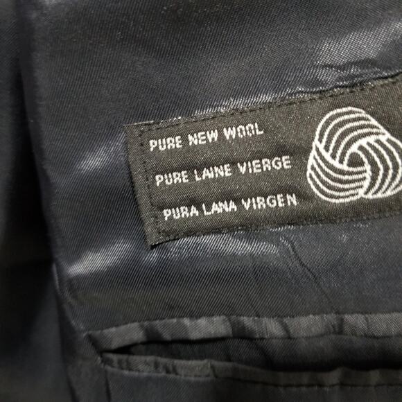 Lauren Ralph Lauren Blazer Mens 43R Navy Wool Gold Button Two Button Sport Coat - Picture 9 of 14